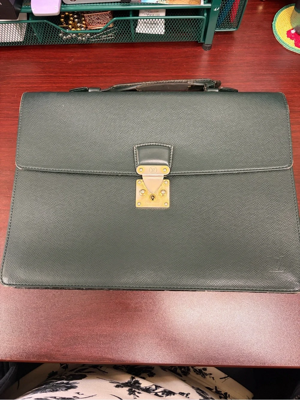 Authentic Louis Vuitton Epi Serviette Ambassadeur Briefcase